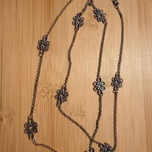 James Avery RETIRED Silver Scroll Necklace-40” beautiful!!